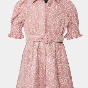 Bardot Pink and White Kids Casual Dress